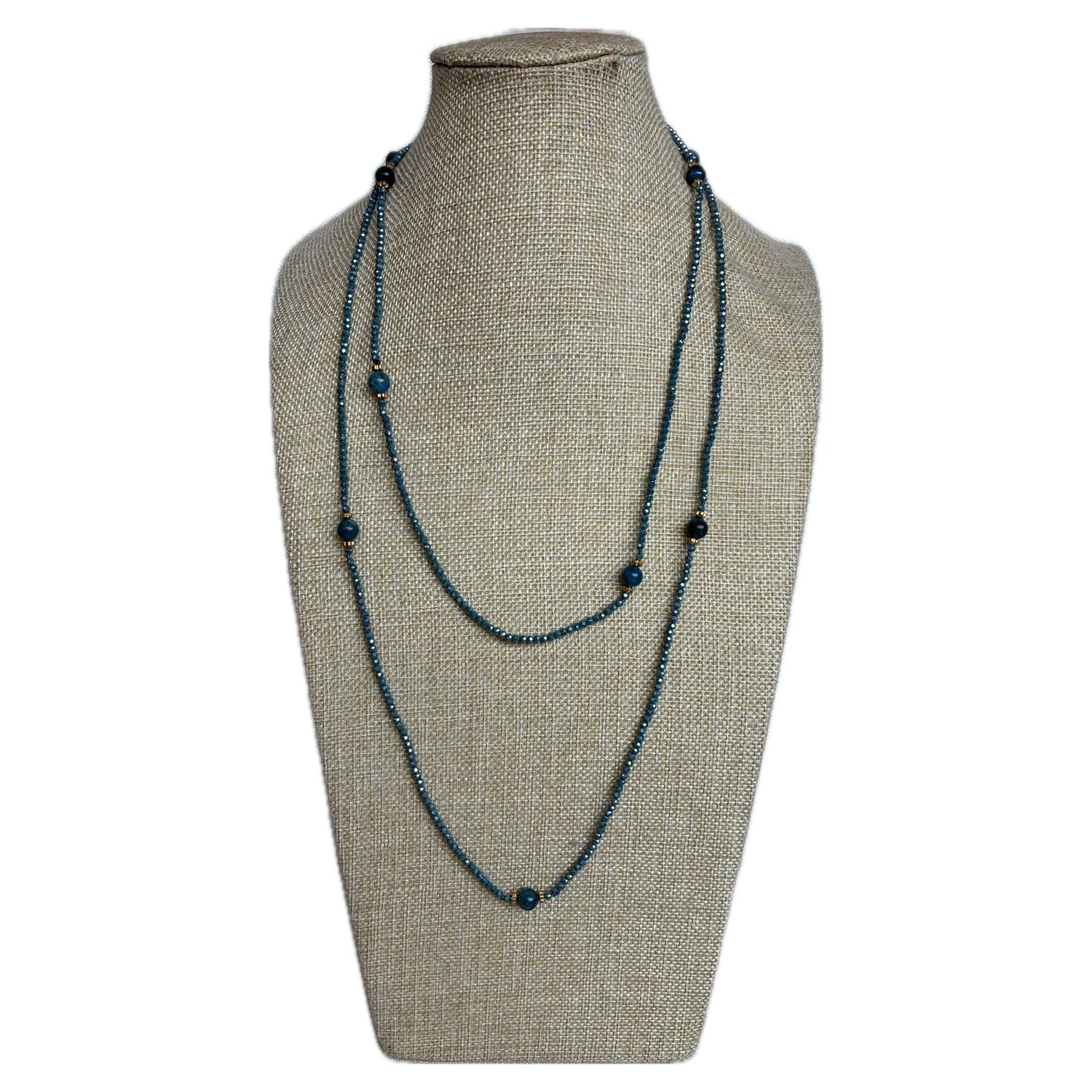 Collar Palermo Azul Petróleo