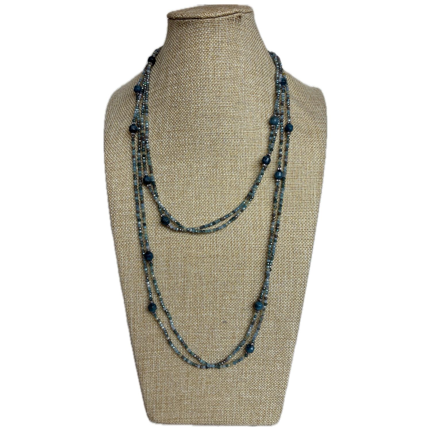 Collar Palermo Azul Variado