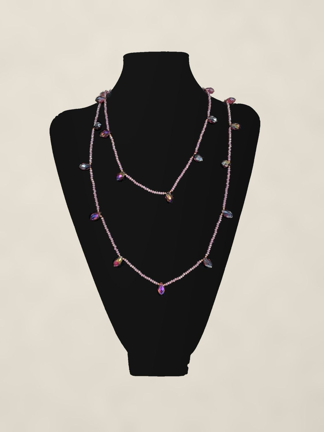 Collar Lágrima Morado