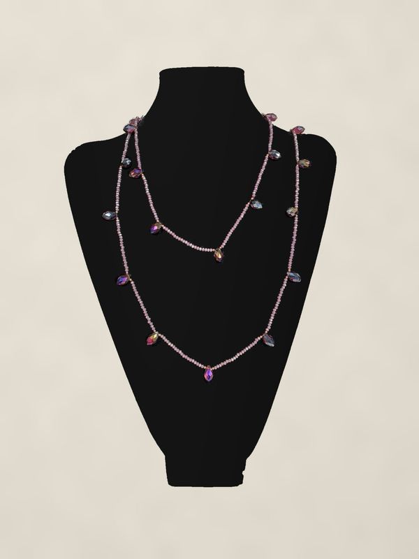 Collar Lágrima Morado