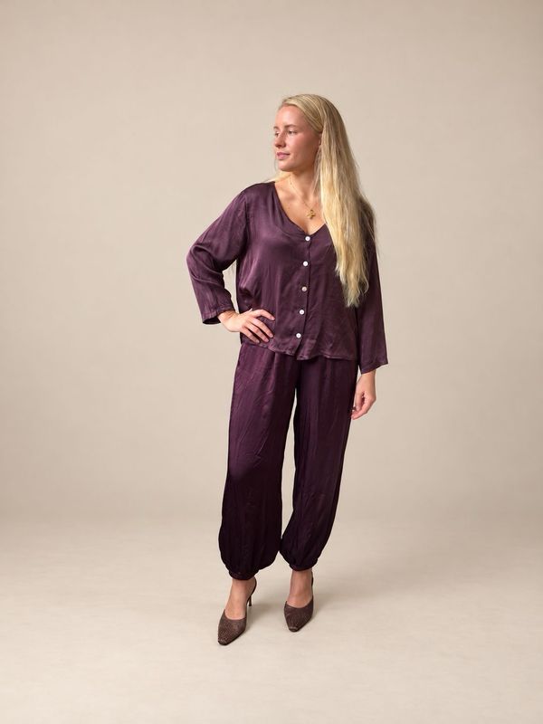 Camisa de Raso Abotonada