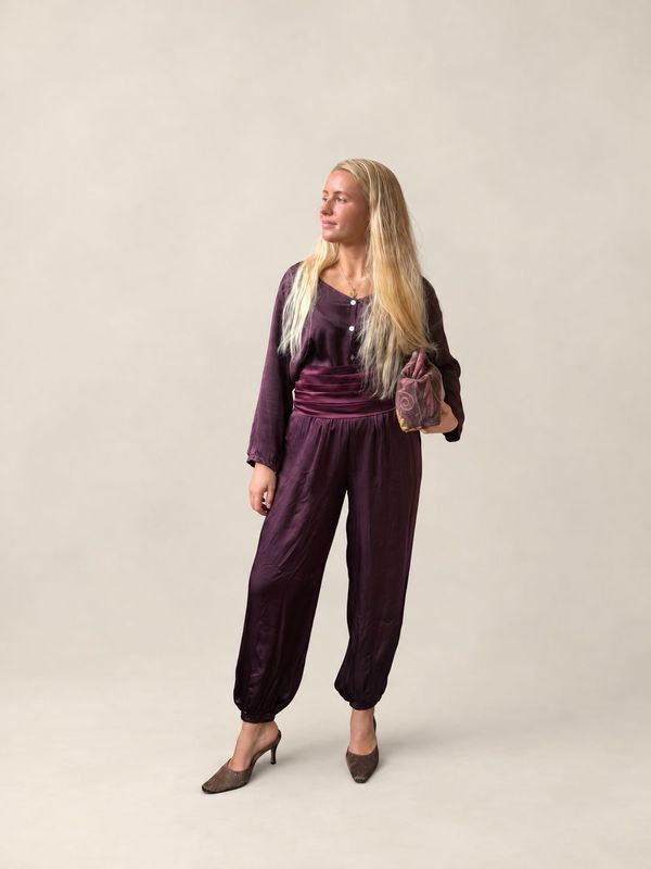Pantalones Bombacho de Raso