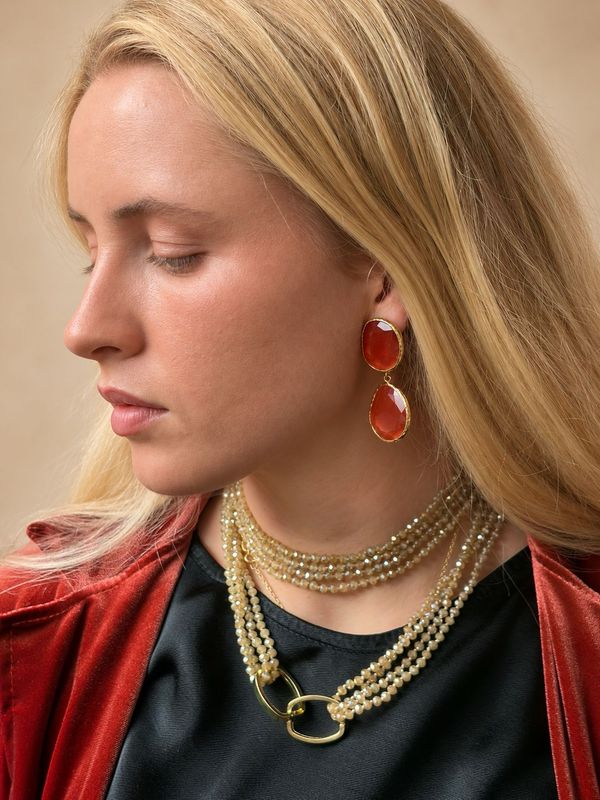 Pendientes Módena Naranja