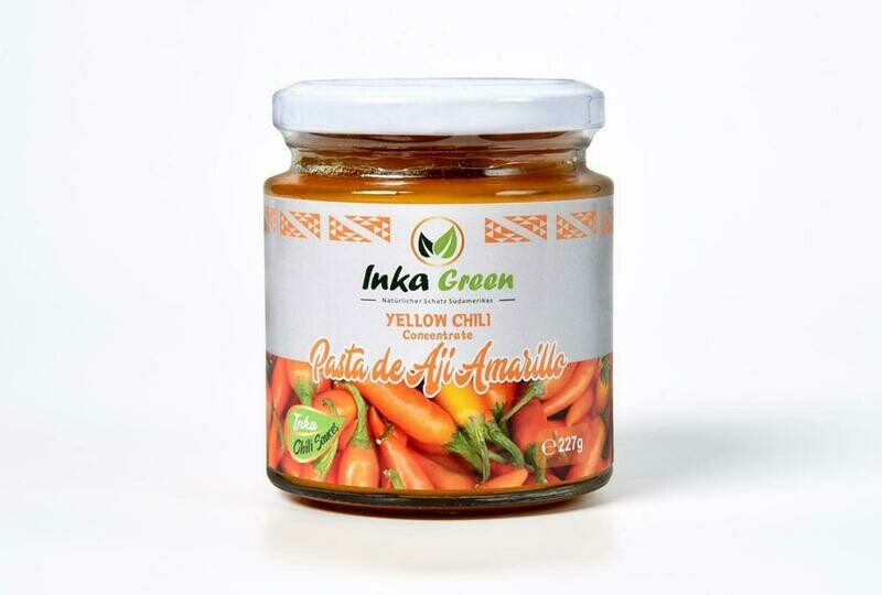 Aji Amarillo Paste 227g. Gelbe Chilipaste aus Peru 227g. InkaGreen Aji Amarillo Paste 227g. Gelbe Chilipaste aus Peru 227g. InkaGreen