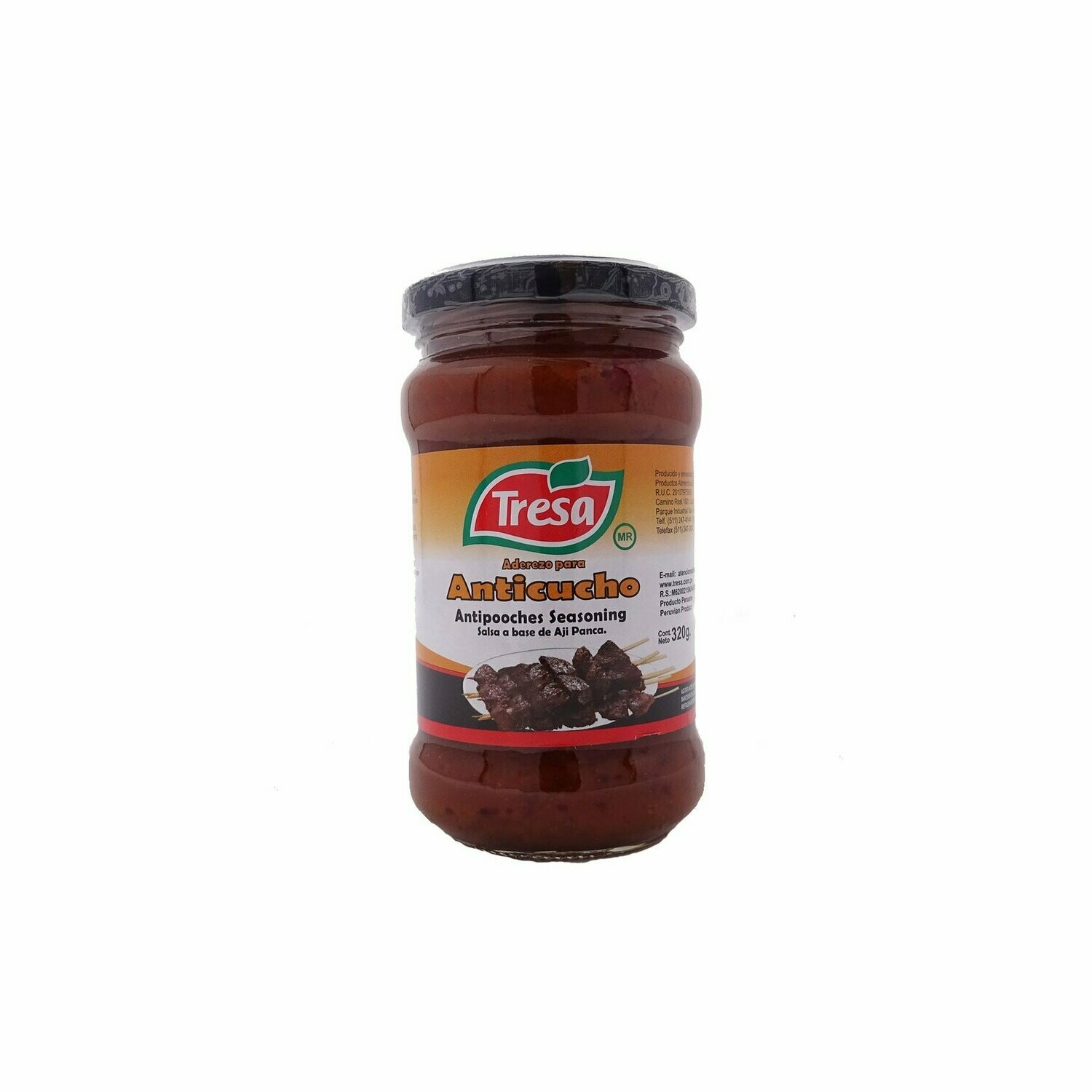 Aderezo de Anticucho TRESA 320g.                        
Würzmarinade für Anticucho