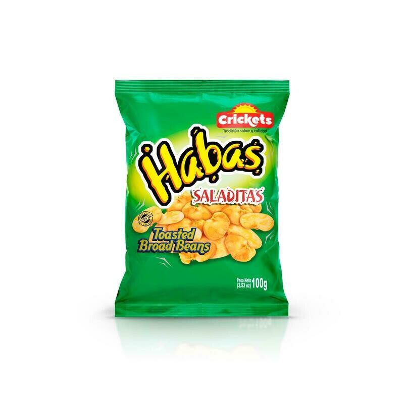 Habas CRICKET´S 100 g. Bohnechips aus Peru 100g Habas CRICKET´S 100 g. Bohnechips aus Peru 100g