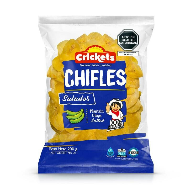 Chifle CRICKET´S 200 g. Kochbananen Chips salzig 200g. Chifle CRICKET´S 200 g. Kochbananen Chips salzig 200g.