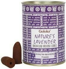 Incienso Goloka Natures Lavander Dose 24 St. Rauchkegel Incienso Goloka Natures Lavander Dose 24 St. Rauchkegel