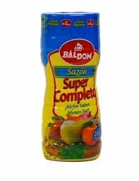 BALDOM Sazón Super Completo 283g. BALDOM Würzsalz, gemahlen 283g. BALDOM Sazón Super Completo 283g. BALDOM Würzsalz, gemahlen 283g.