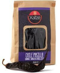 Chile Pasilla Xatze 75 g. Chili Pasilla 75 g. Chile Pasilla Xatze 75 g. Chili Pasilla 75 g.