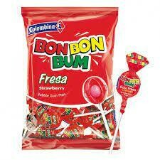 Bon Bon Bum de Fresa 24 Unid. Lutscher Bon Bon Bum 24 St. Bon Bon Bum de Fresa 24 Unid. Lutscher Bon Bon Bum 24 St.
