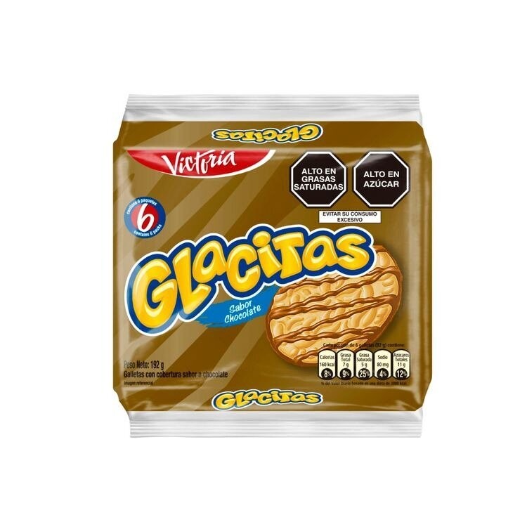 Paquete de 6 unid.Galletas Glacitas chocolate 192g 6 Pack Keks Schokogeschmack  aus Peru 192g