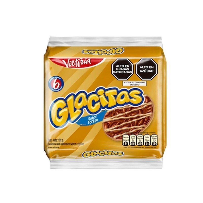 Paquete de 6 unid.Galletas Glacitas Toffee 192g 6 Pack Keks Toffeegeschmack  aus Peru 192g