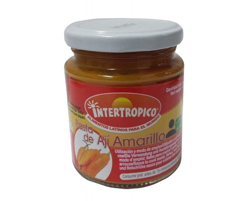 Ají Amarillo - Intertropico 212g. Gelbechilipaste, Glas 212g. Ají Amarillo - Intertropico 212g. Gelbechilipaste, Glas 212g.