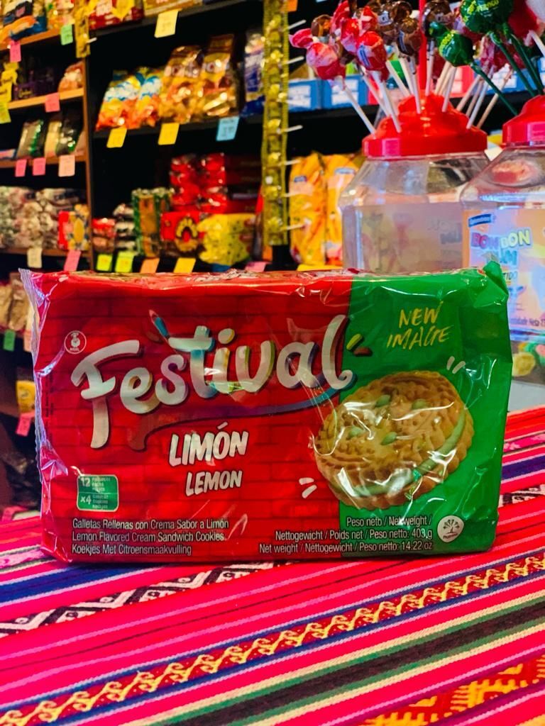 Galleta Festival Limon 360g Keks aus Kolumbien 12  Pake. a 4 St.