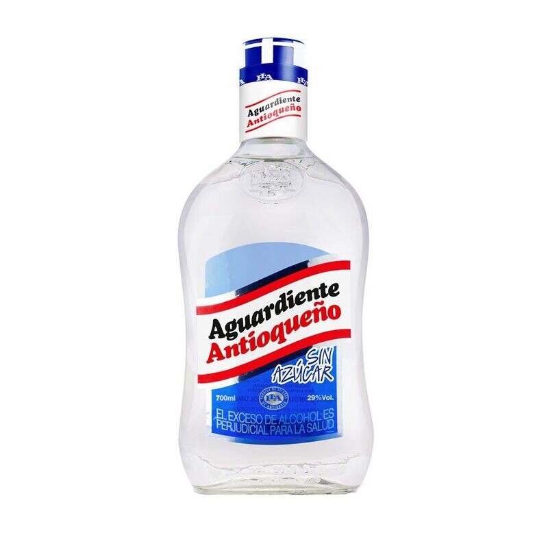 Aguardiente ANTIOQUEÑO sin azúcar 700ml 28%. Spirituose mit Anisgeschmack ohne Zucker 700ml 28%. Aguardiente ANTIOQUEÑO sin azúcar 700ml 28%. Spirituose mit Anisgeschmack ohne Zucker 700ml 28%.
