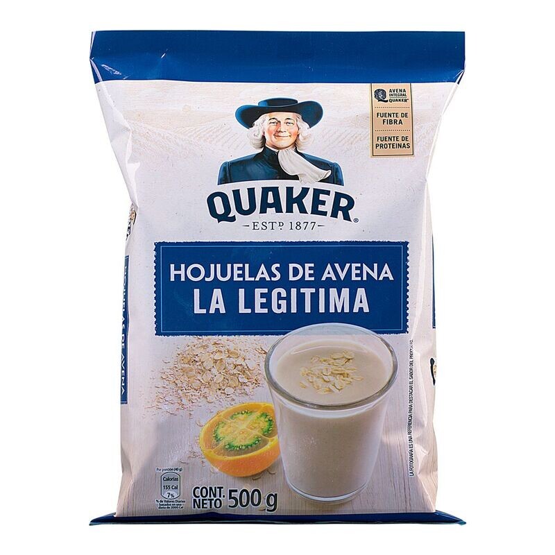 Avena en Hojuelas Quaker la legitima 500g. Haferflocken Quaker 500g Avena en Hojuelas Quaker la legitima 500g. Haferflocken Quaker 500g