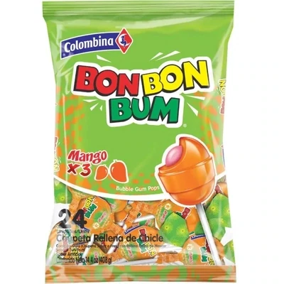 Bon Bon Bum de mango 24 Unid.
Lutscher Bon Bon Bum 24 St.