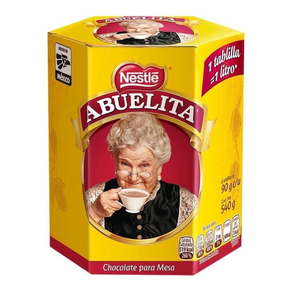 Chocolate Abuelita 6 Tabillas a 90g Trinkschokolade aus Mexiko 6 Tabletten a 90g