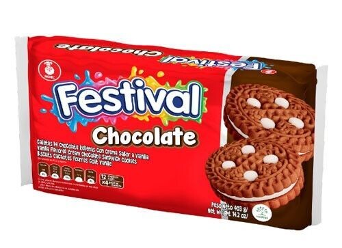 Galleta Festival Chocolate 360g Keks aus Kolumbien 12 Pake. a 4 St. Galleta Festival Chocolate 360g Keks aus Kolumbien 12 Pake. a 4 St.