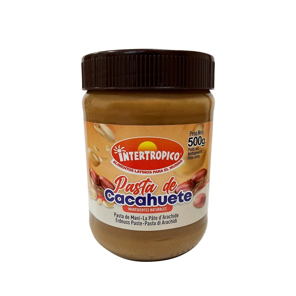 Pasta de Mani Cacahuete 500g Erdnußpaste 500g Intertropico