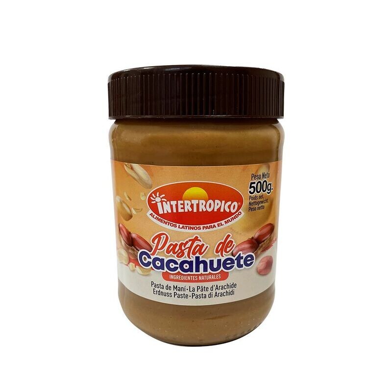 Pasta de Mani Cacahuete 500g
Erdnußpaste 500g Intertropico Pasta de Mani Cacahuete 500g
Erdnußpaste 500g Intertropico