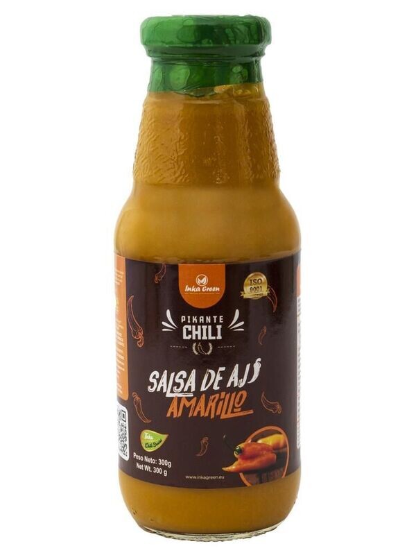 Salsa de Aji amarillo con 300 g. Salsa aus Gelbemchili 300g. Inka Green Salsa de Aji amarillo con 300 g. Salsa aus Gelbemchili 300g. Inka Green