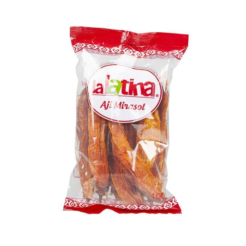 Ají Mirasol seco 100g. La Latina
 getrockneter roter Chili aus Peru  100g.