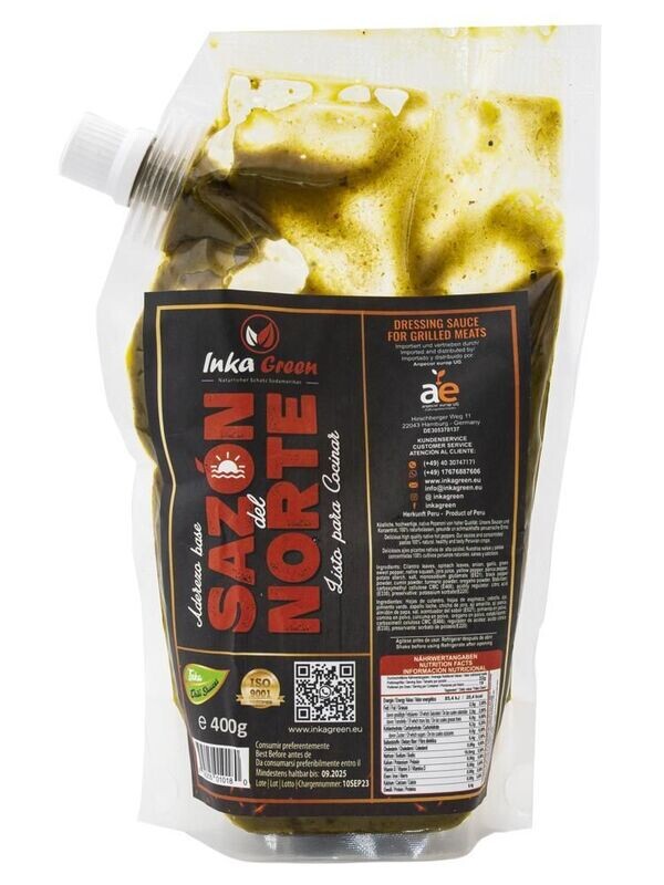 Crema Sazon del norte 400g . Chilicreme aus Sazon del norte400g. inka green Crema Sazon del norte 400g . Chilicreme aus Sazon del norte400g. inka green