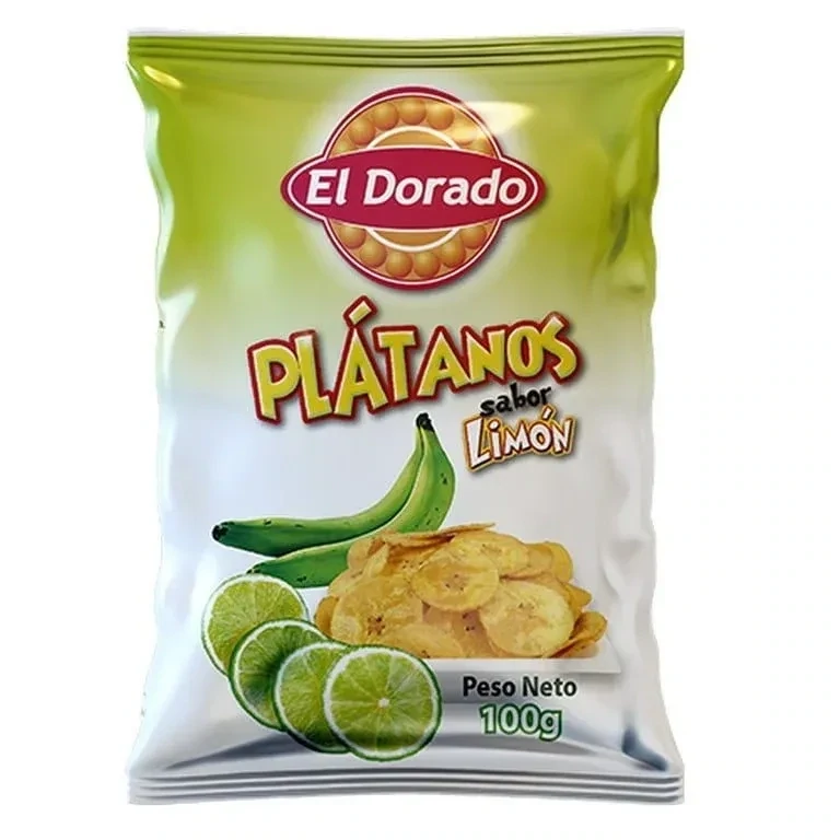 Platanos limon El Dorado 100g . Bananen und Zitrone Platanos limon El Dorado 100g . Bananen und Zitrone