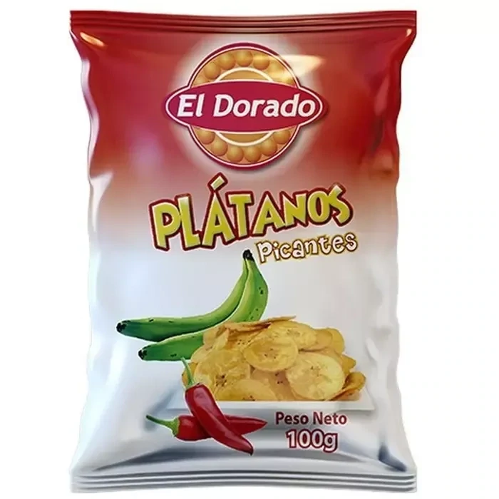 Platanos Picantes El Dorado 100g . Würzige Kochbananen Platanos Picantes El Dorado 100g . Würzige Kochbananen