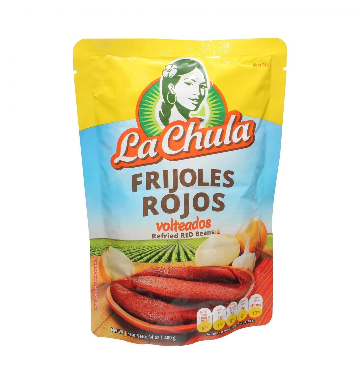 Frijoles Rojos  Volteados La Chula 400g