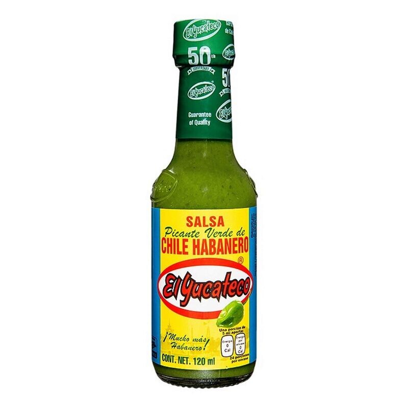 El Yucateco – Verde Habanero Hot Sauce (Salsa Picante de Chile 120ml El Yucateco – Verde Habanero Hot Sauce (Salsa Picante de Chile 120ml