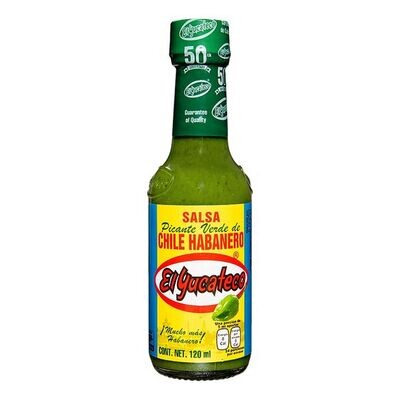 El Yucateco – Verde Habanero Hot Sauce (Salsa Picante de Chile 120ml