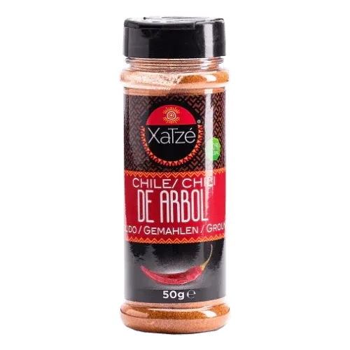 Chile de Arbol Molido Xatze 50 gr. Chile de Arbol Molido Xatze 50 gr.