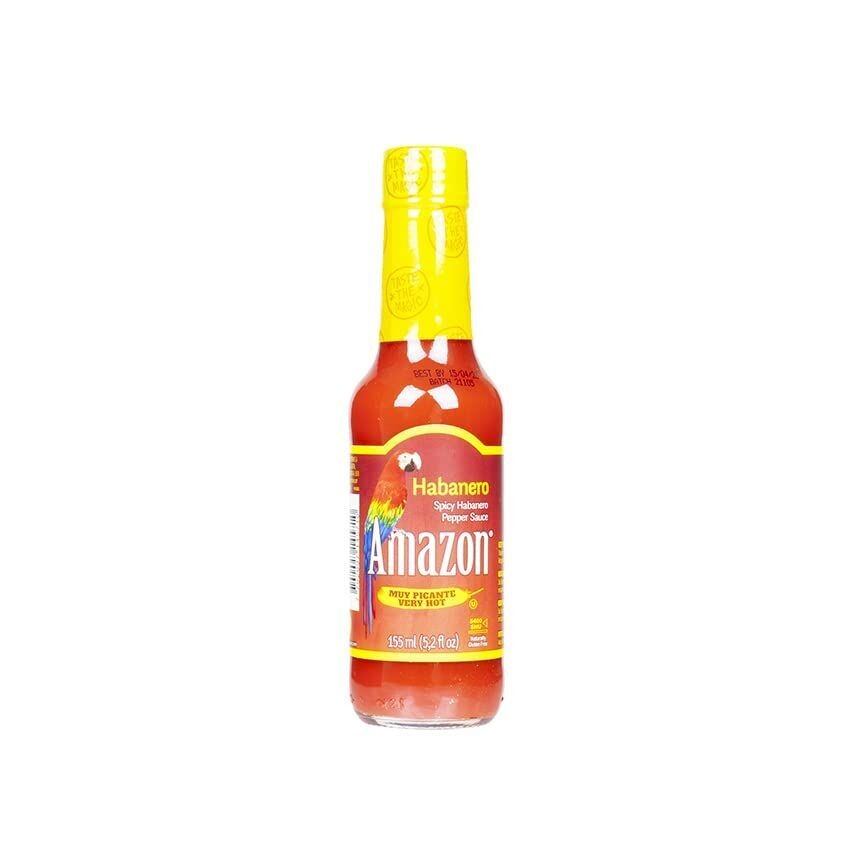 AMAZON Habanero Chilisauce - Salsa de Chile Habanero, 155ml