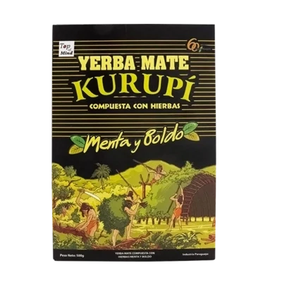 Kurupi Menta y boldo -Yerba Mate Tee aus Paraguay 500g