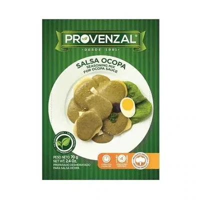 Base  PROVENZAL para Salsa Ocopa 70g.
Gewürzmischung für Salsa Ocopa 70 g.