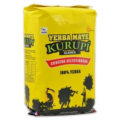 Kurupi Yerba Mate Tee Clasica Cosecha seleccionada 500g Kurupi Yerba Mate Tee Clasica Cosecha seleccionada 500g
