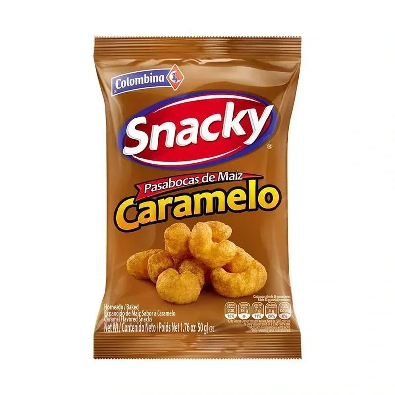 SNACKY CARAMELO HORNEADO 50g - Colombina SNACKY CARAMELO HORNEADO 50g - Colombina