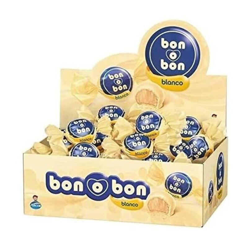 Bombones Bon o Bon Blanco 480g. CAJA Pralinen mit Erdnuss-Creme Füllung Bombones Bon o Bon Blanco 480g. CAJA Pralinen mit Erdnuss-Creme Füllung