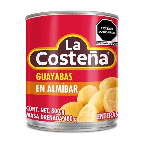 Guayabas enteras en Almibar LA COSTEÑA 800g Guayabas enteras en Almibar LA COSTEÑA 800g