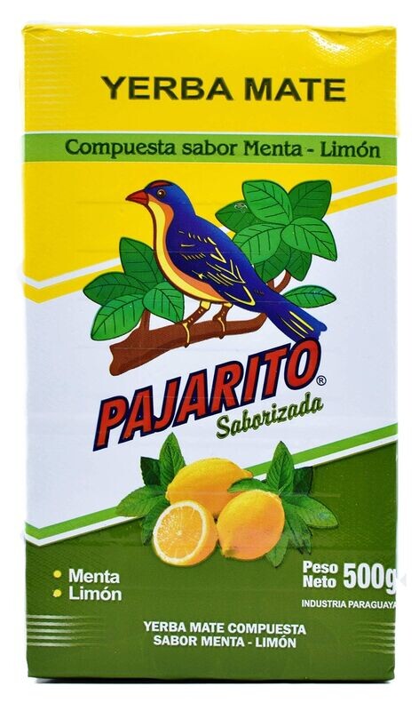 Yerba Mate Pajarito Menta - Limon 500 gr Yerba Mate Pajarito Menta - Limon 500 gr