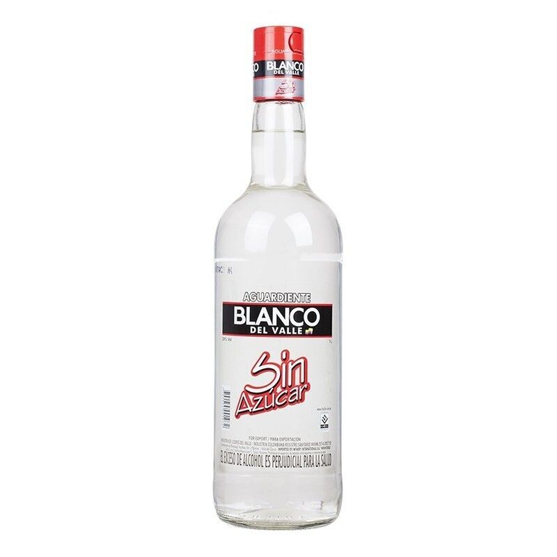 Aguardiente Blanco del Valle sin azúcar 700ml 29%. Spirituose mit Anisgeschmack ohne Zucker 700ml 28%. Aguardiente Blanco del Valle sin azúcar 700ml 29%. Spirituose mit Anisgeschmack ohne Zucker 700ml 28%.