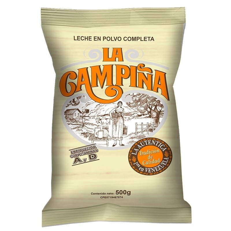 Leche en Polvo La Campiña Pulvermilch 500g. Leche en Polvo La Campiña Pulvermilch 500g.