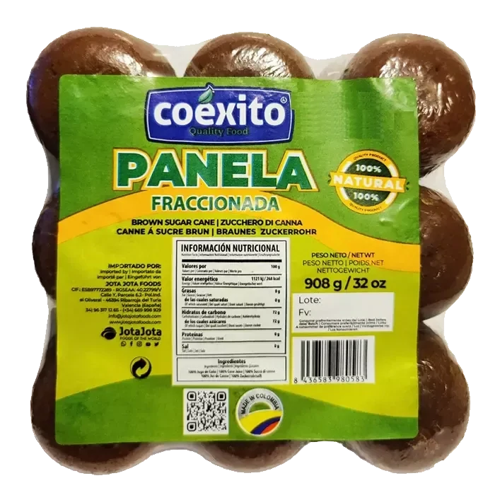 Panela Fraccionada Coexito Pack 18 unidades Rohrzucher 18 Stück 908 g Panela Fraccionada Coexito Pack 18 unidades Rohrzucher 18 Stück 908 g