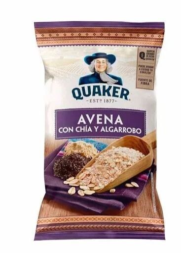 Avena QUAKER con chia y algarrobo 360g Avena QUAKER con chia y algarrobo 360g