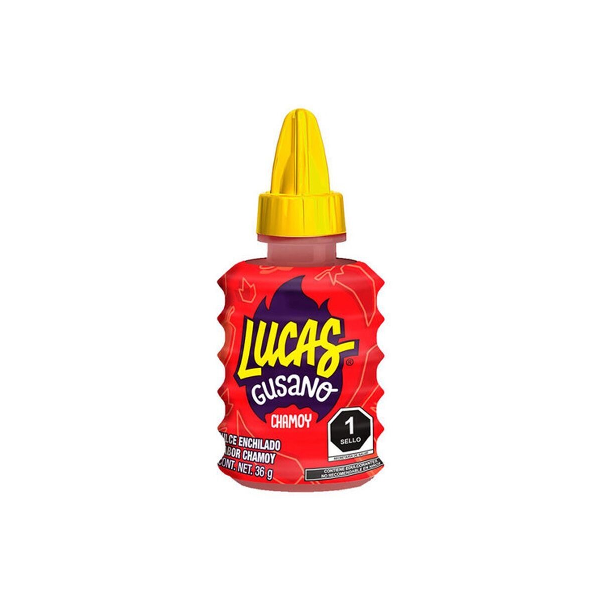 Lucas Gusano Chamoy 24g Unidad - pro Stk