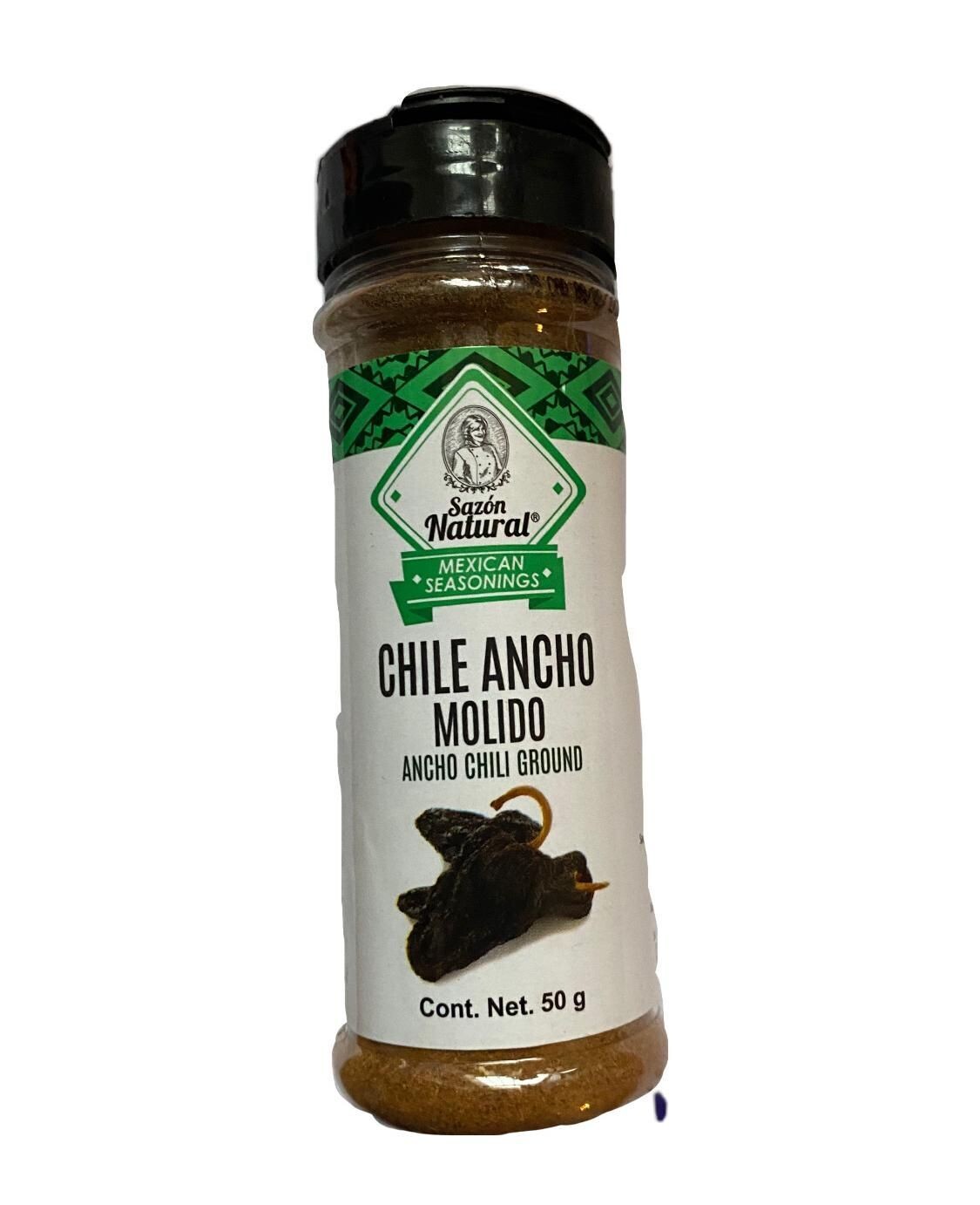 SAZON Nartural Chile ancho molido ANCHO-CHILI-PULVER 50 G