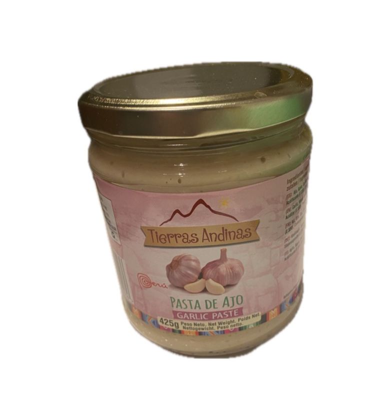 Tierras Andinas Pasta de Ajo 425g Tierras Andinas Pasta de Ajo 425g